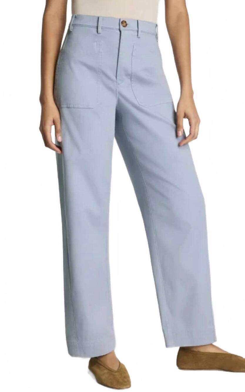 NEW SPANX utility barrel leg pant in himalayan cloud